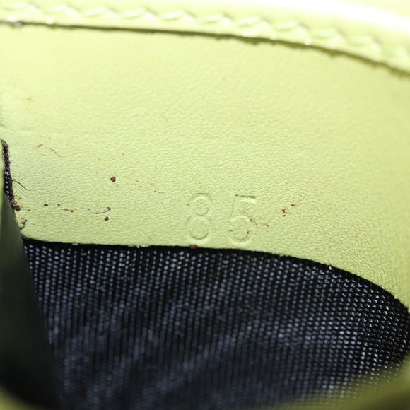 PRADA Wallet Leather Green Gold Auth 104498