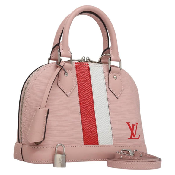 LOUIS VUITTON Epi Alma BB Hand Bag 2way Pink Rose Valerine M51961 Auth 104499S