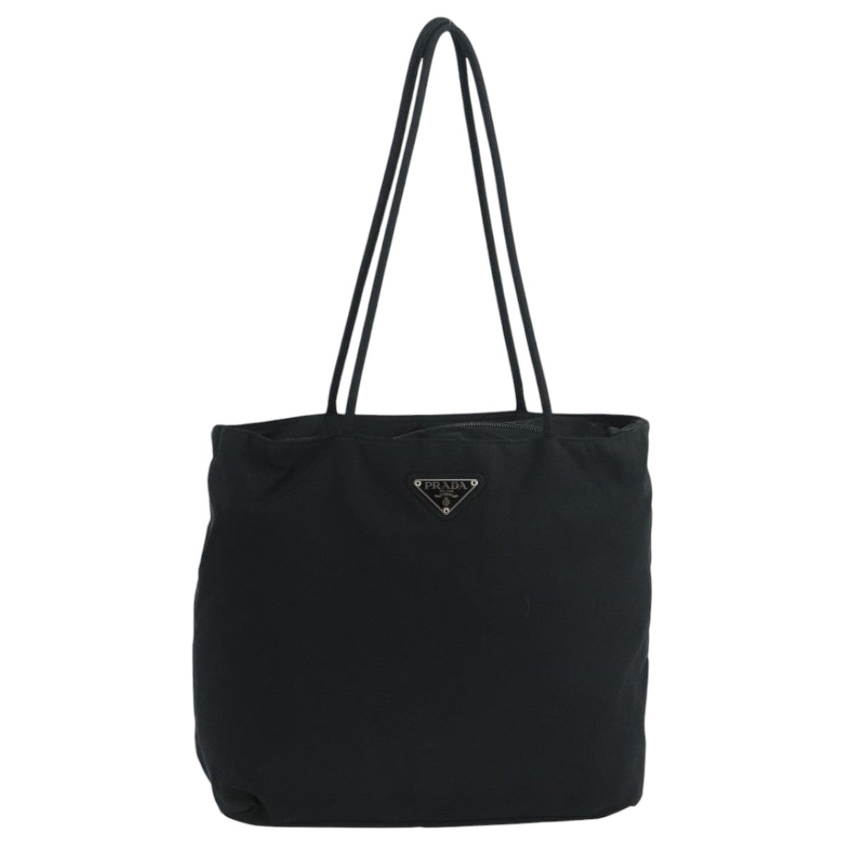 PRADA Tote Bag Nylon Black Auth 104505