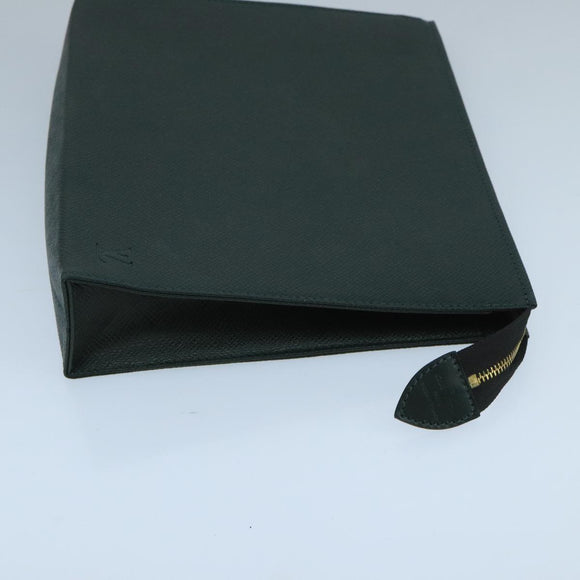 LOUIS VUITTON Taiga Poche Toilette 26 Pouch Epicea LV Auth 104523