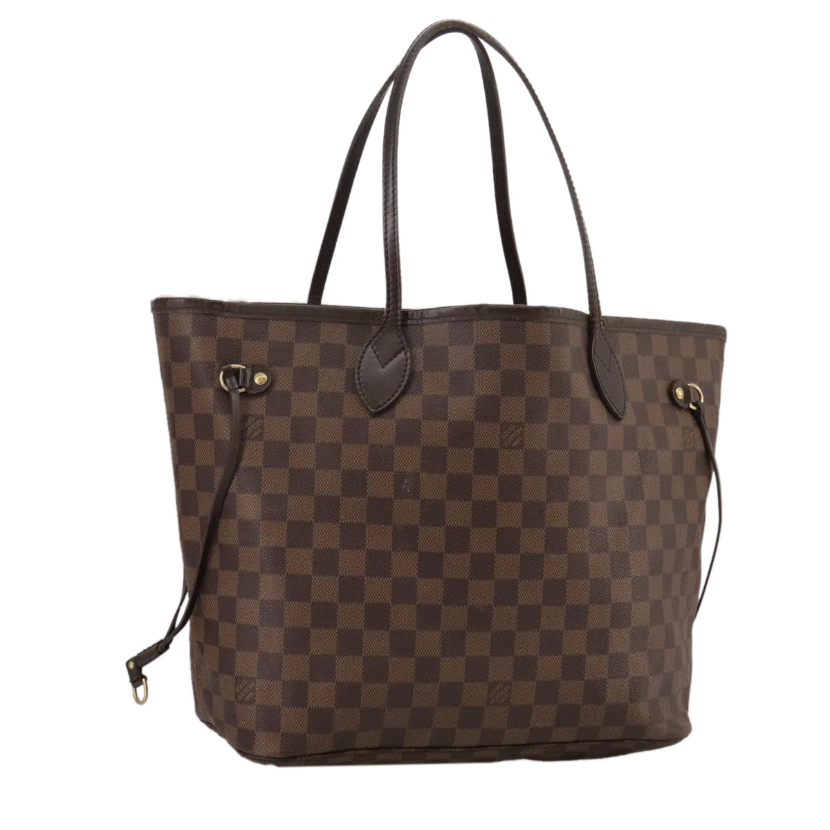 LOUIS VUITTON Damier Ebene Neverfull MM Tote Bag N51105 LV Auth 104546