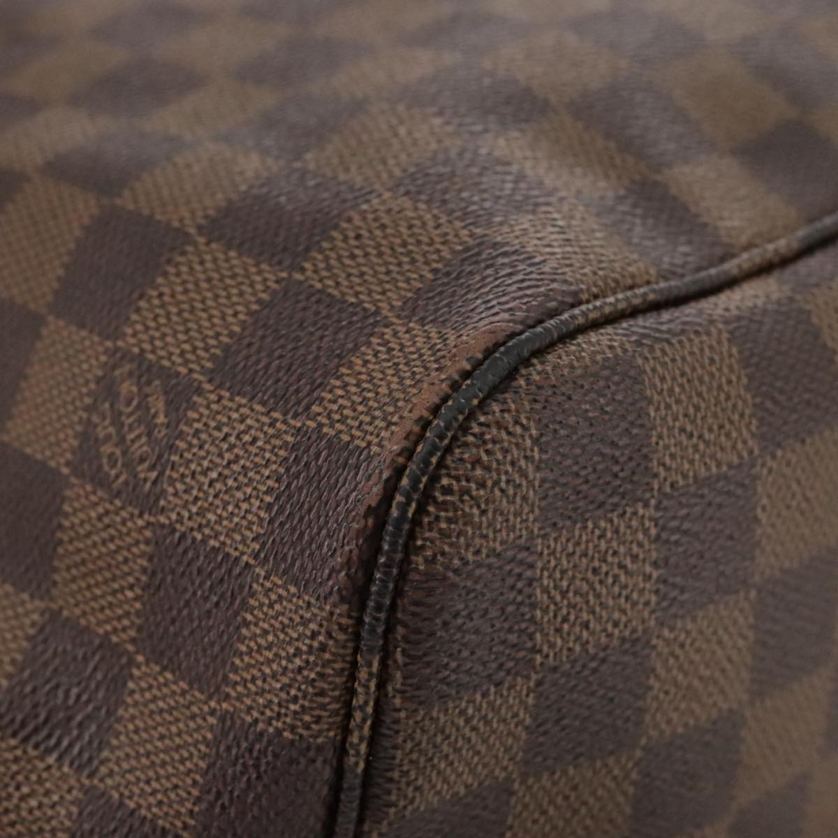 LOUIS VUITTON Damier Ebene Neverfull MM Tote Bag N51105 LV Auth 104546