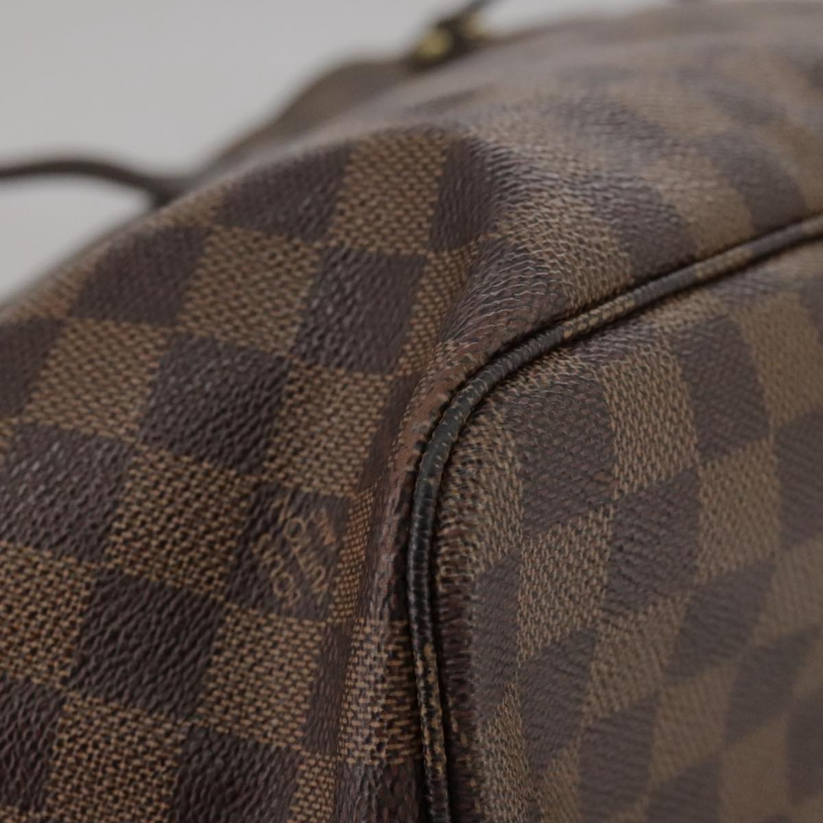 LOUIS VUITTON Damier Ebene Neverfull MM Tote Bag N51105 LV Auth 104546