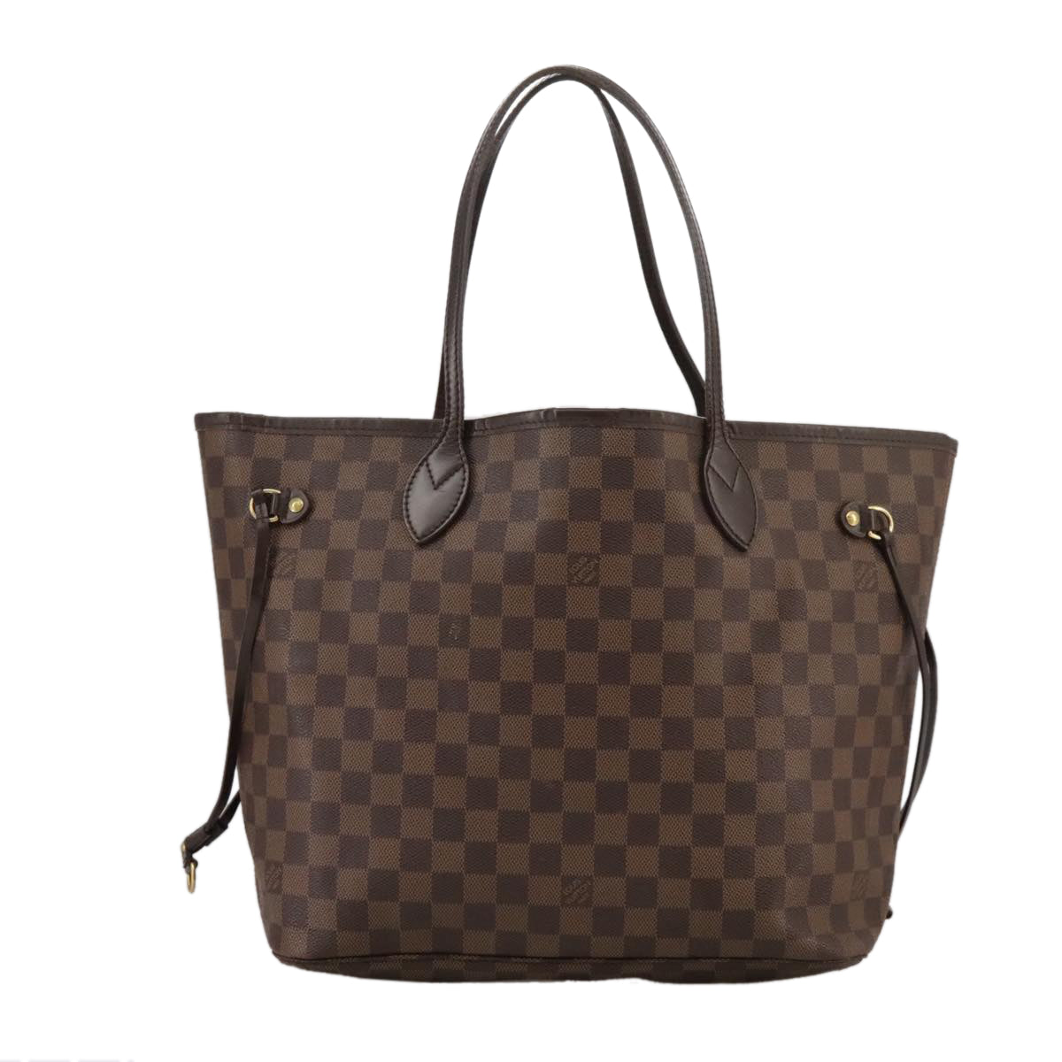 LOUIS VUITTON Damier Ebene Neverfull MM Tote Bag N51105 LV Auth 104546