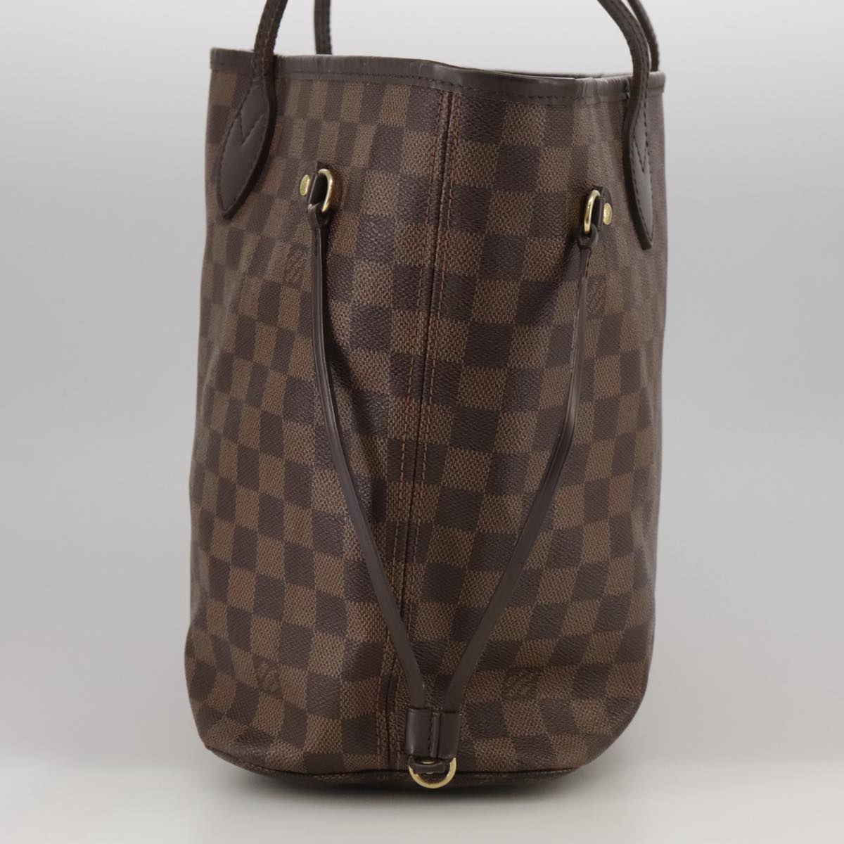 LOUIS VUITTON Damier Ebene Neverfull MM Tote Bag N51105 LV Auth 104546