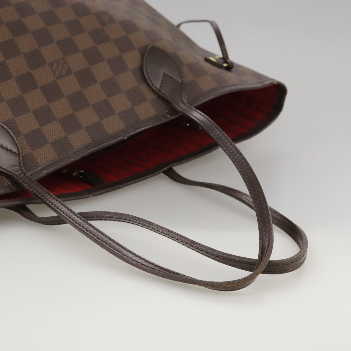 LOUIS VUITTON Damier Ebene Neverfull MM Tote Bag N51105 LV Auth 104546