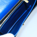 LOUIS VUITTON Epi Bicolor Free Run Shoulder Bag Black Blue M52415 LV Auth 104568-10