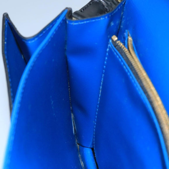 LOUIS VUITTON Epi Bicolor Free Run Shoulder Bag Black Blue M52415 LV Auth 104568