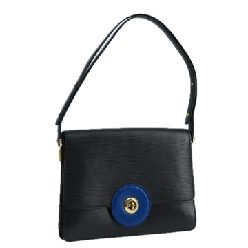 LOUIS VUITTON Epi Bicolor Free Run Shoulder Bag Black Blue M52415 LV Auth 104568