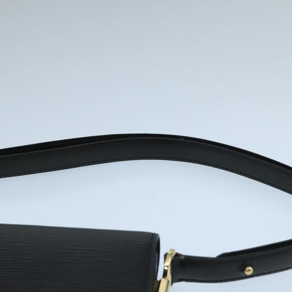 LOUIS VUITTON Epi Bicolor Free Run Shoulder Bag Black Blue M52415 LV Auth 104568