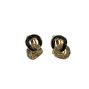 Christian Dior Earring metal Gold Tone Auth 104569-1