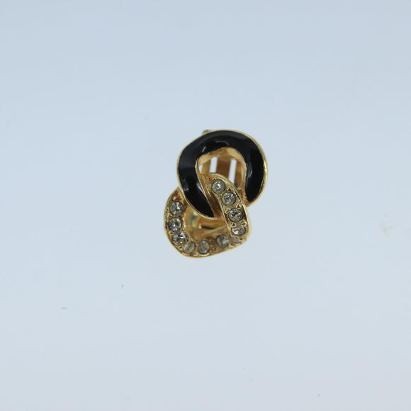 Christian Dior Earring metal Gold Tone Auth 104569