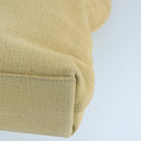 CHANEL COCO Mark Tote Bag Canvas Beige CC Auth 104584-9