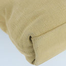 CHANEL COCO Mark Tote Bag Canvas Beige CC Auth 104584-14