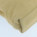 CHANEL COCO Mark Tote Bag Canvas Beige CC Auth 104584-16