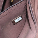 CHANEL COCO Mark Tote Bag Canvas Beige CC Auth 104584-12