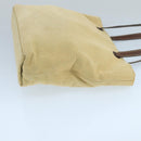 CHANEL COCO Mark Tote Bag Canvas Beige CC Auth 104584-3