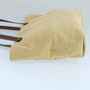 CHANEL COCO Mark Tote Bag Canvas Beige CC Auth 104584-4