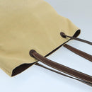 CHANEL COCO Mark Tote Bag Canvas Beige CC Auth 104584-6