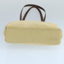 CHANEL COCO Mark Tote Bag Canvas Beige CC Auth 104584-5