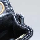 CHANEL Mini Mini Matelasse Chain Waist bag Lamb Skin Black Gold CC Auth 104616-10