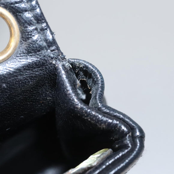 CHANEL Mini Mini Matelasse Chain Waist bag Lamb Skin Black Gold CC Auth 104616