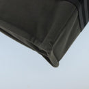 HERMES Fourre Tout PM Tote Bag Canvas Gray Black Auth 104620-16