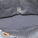 HERMES Fourre Tout PM Tote Bag Canvas Gray Black Auth 104620-10