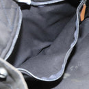 HERMES Fourre Tout PM Tote Bag Canvas Gray Black Auth 104620-11