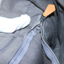 HERMES Fourre Tout PM Tote Bag Canvas Gray Black Auth 104620-12