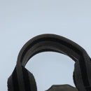 HERMES Fourre Tout PM Tote Bag Canvas Gray Black Auth 104620-8