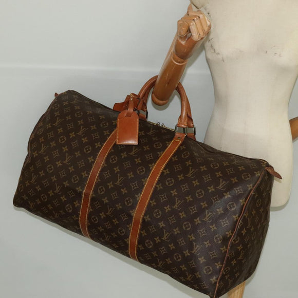 LOUIS VUITTON Monogram Keepall 60 Boston Bag M41422 LV Auth 104630