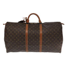 LOUIS VUITTON Monogram Keepall 60 Boston Bag M41422 LV Auth 104630-13