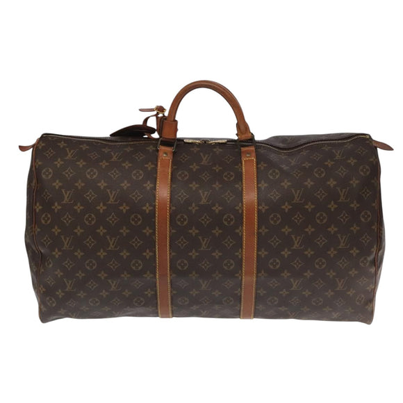 LOUIS VUITTON Monogram Keepall 60 Boston Bag M41422 LV Auth 104630