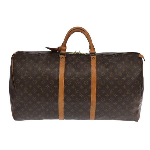 LOUIS VUITTON Monogram Keepall 60 Boston Bag M41422 LV Auth 104649