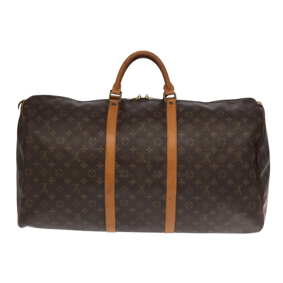 LOUIS VUITTON Monogram Keepall 60 Boston Bag M41422 LV Auth 104649