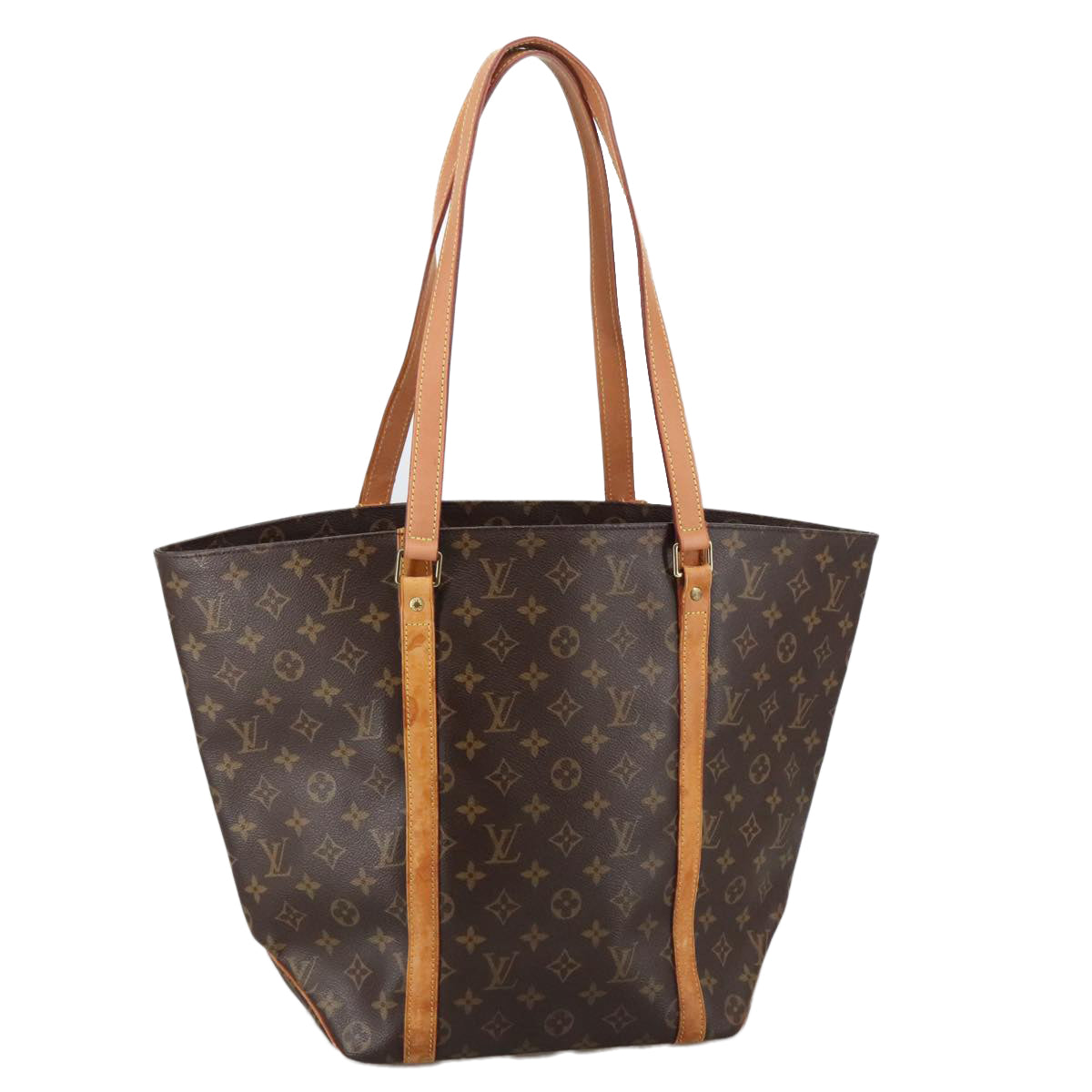 LOUIS VUITTON Monogram Sac Shopping Tote Bag M51108 LV Auth 104673