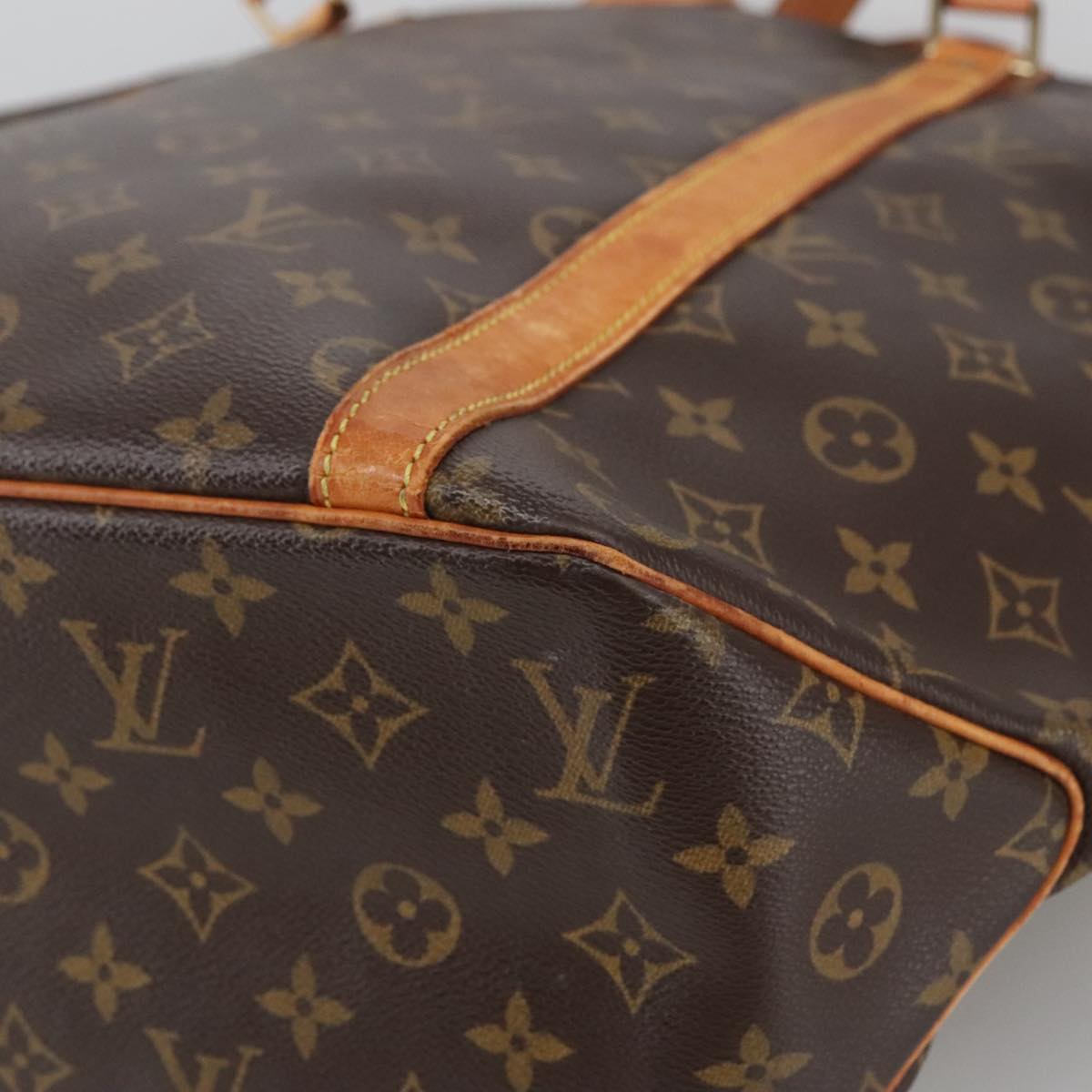 LOUIS VUITTON Monogram Sac Shopping Tote Bag M51108 LV Auth 104673