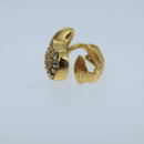 Christian Dior Earring metal Gold Tone Auth 104682-10
