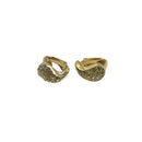 Christian Dior Earring metal Gold Tone Auth 104682-1