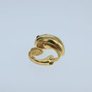Christian Dior Earring metal Gold Tone Auth 104682-3