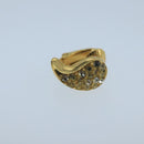 Christian Dior Earring metal Gold Tone Auth 104682-7