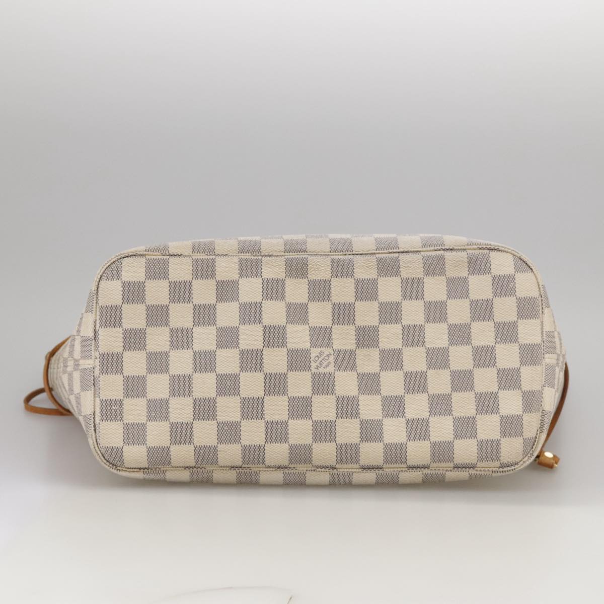 LOUIS VUITTON Damier Azur Neverfull MM Tote Bag N51107 LV Auth 104688