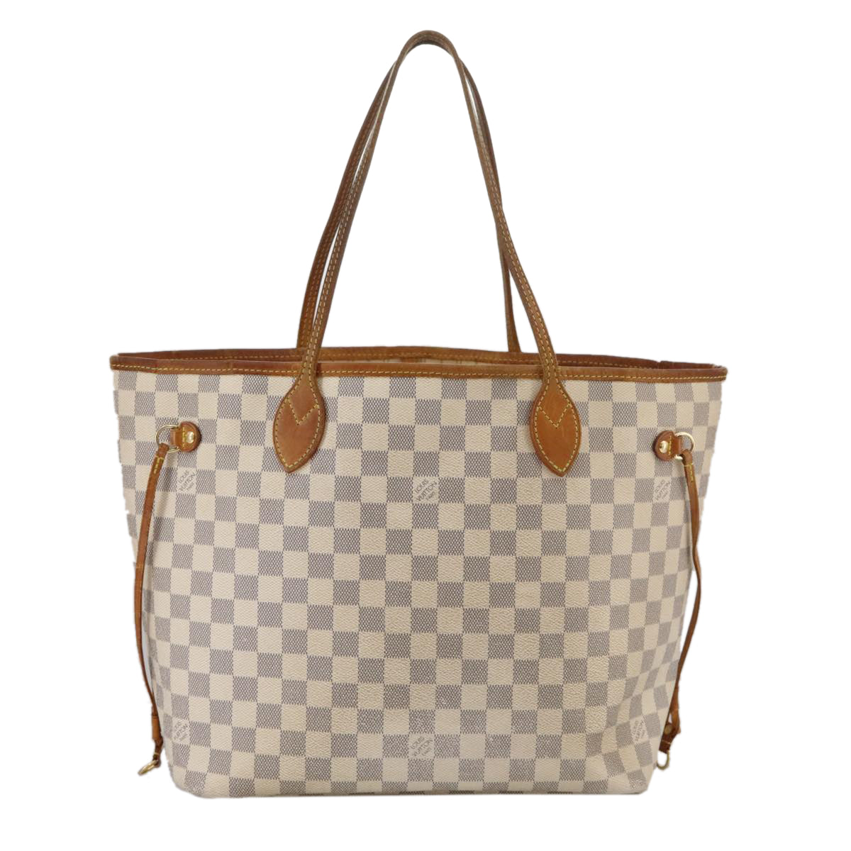 LOUIS VUITTON Damier Azur Neverfull MM Tote Bag N51107 LV Auth 104688 - 0