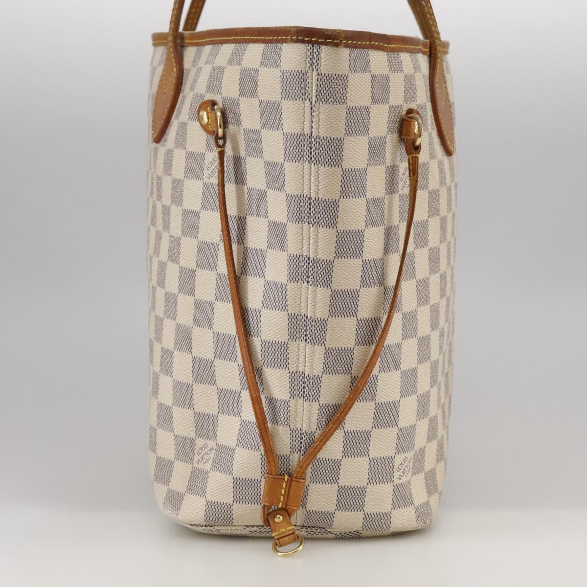 LOUIS VUITTON Damier Azur Neverfull MM Tote Bag N51107 LV Auth 104688