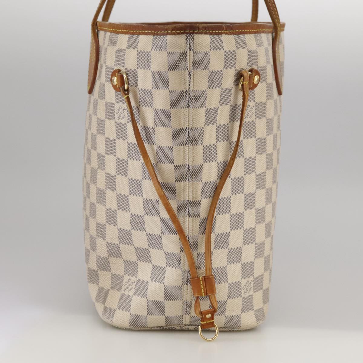 LOUIS VUITTON Damier Azur Neverfull MM Tote Bag N51107 LV Auth 104688