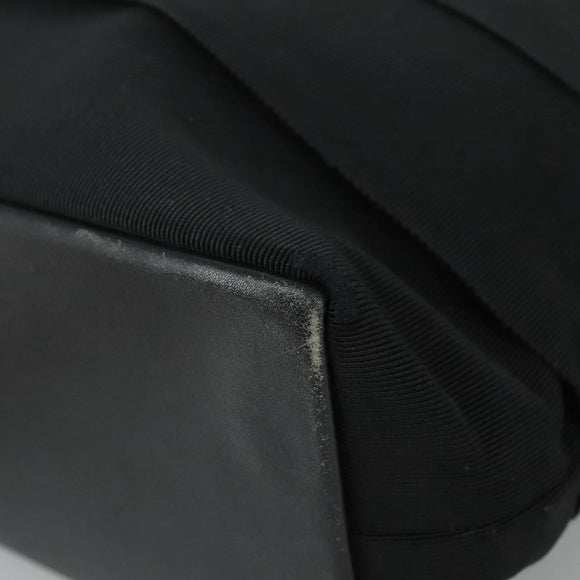 Salvatore Ferragamo Vala Hand Bag Canvas Black Auth 104705