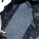 Salvatore Ferragamo Vala Hand Bag Canvas Black Auth 104705-11