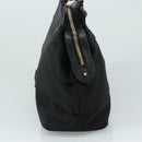 Salvatore Ferragamo Vala Hand Bag Canvas Black Auth 104705-4