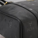 MCM Vicetos Logogram Shoulder Bag PVC Black Auth 104709-9